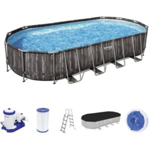 BESTWAY Framepool Bestway Power Steel Frame Pool 732x366x122 cm (Set)