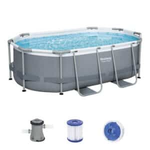 BESTWAY Framepool Bestway Power Steel Oval Pool Set 305 x 200 5614A