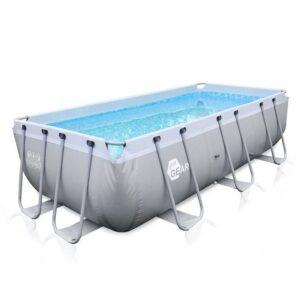yourGEAR Rechteckpool yourGEAR Familien Pool 4x2x1m Stahlrahmenbecken Gartenpool Stahlrohrbecken Schwimmbecken Schwimmbad Planschbecken