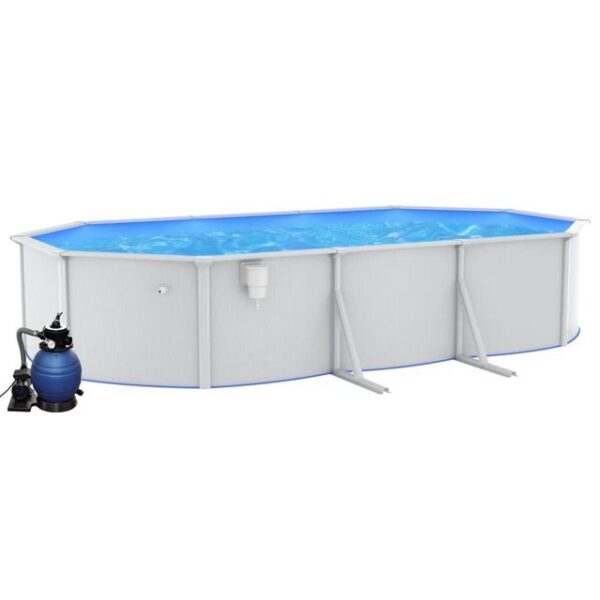 furnicato Pool mit Sandfilterpumpe 610x360x120 cm