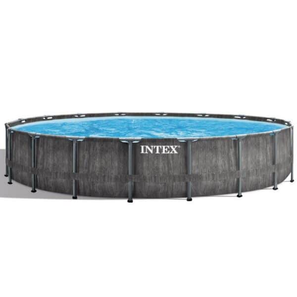 Intex Framepool Set "Prism Greywood" inkl. Kartuschenfilteranlage (549 x 122 cm)