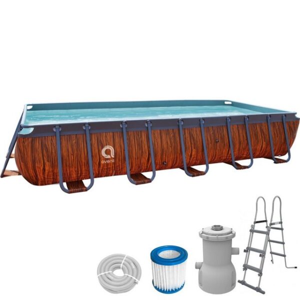 Avenli Framepool Frame Rectangular Pool Set 400 x 200 x 99 cm (Stahlrahmenpool Komplettset)