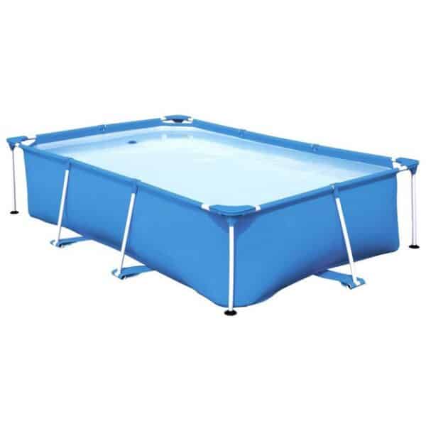 Bestway Quick-Up Pool Steel Pro Frame Swimmingpool mit Pumpe rechteckig 259x170x61cm