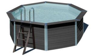 Poolomio Pool COMPOSITE Pool Rund 410 x 124 cm (Set)