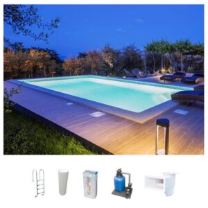KWAD Schwimmbecken STYROPOR®STEIN POOL ALL INCLUSIVE (Set)