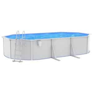 furnicato Pool mit Sicherheitsleiter 490x360x120 cm