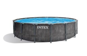 Intex Framepool Frame Pool Prism Greywood Ø 457 x 122 cm