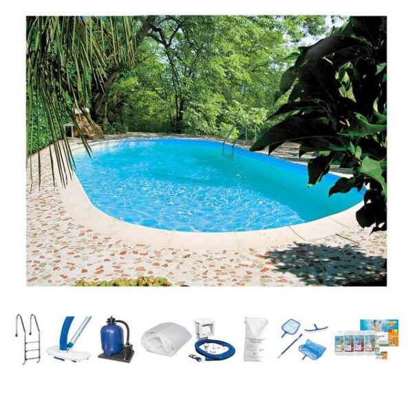 Clear Pool Ovalpool TAHITI (Set