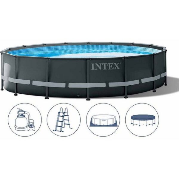 Intex Framepool Intex Ultra XTR Frame Pool Komlpettset 549 x 132cm (Komplett-Set)
