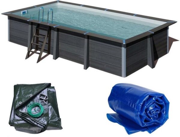 Poolomio Pool Composite Set BASIC - Rechteckig 606 x 326 x 124 cm