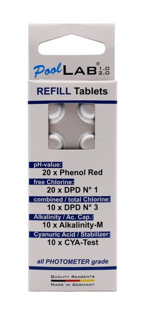 WATER-I.D. Pool WATER-I.D. Nachfüllpack Reagenztabletten für