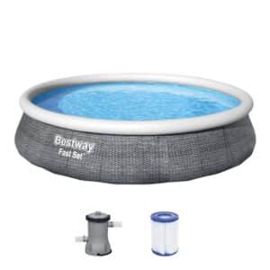 BESTWAY Quick-Up Pool Bestway Fast Set Pool 396x84cm + Pumpe 57376