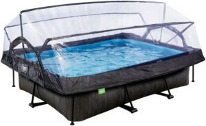 EXIT Framepool Black Wood Pool 300x200x65cm