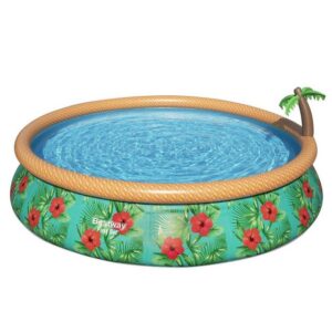 Bestway Quick-Up Pool Fast Set™ Aufstellpool-Set mit Wassersprinkler und Filterpumpe Ø 457