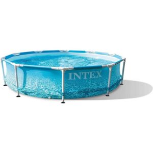 Intex Framepool Intex Frame Pool Set Beachside rund 305 x 76 cm (2 (Einzelbecken)