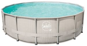 Poolomio Framepool ELITE WICKER FRAME SWING Pools - LIGHT (Packung)