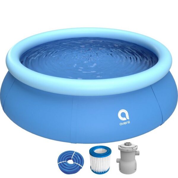 Avenli Quick-Up Pool Prompt Set Pool 240 x 63 cm (Aufstellpool Komplettset)