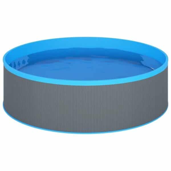 furnicato Pool Planschbecken 350x90 cm Grau